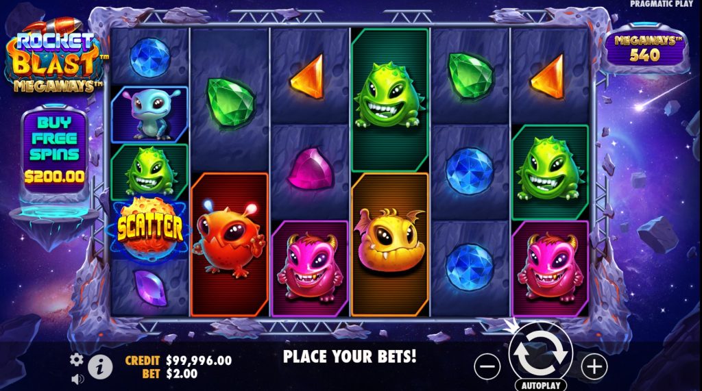 Rocket Blast Megaways Design, Graphics, and Sound