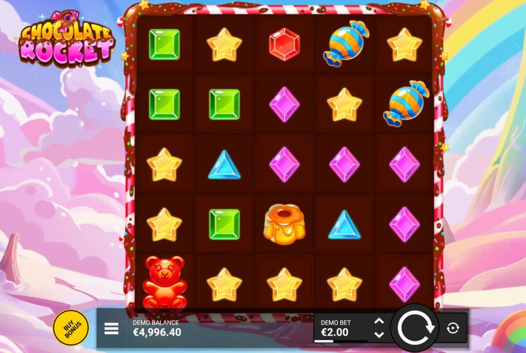 gameplay of chocolate rocket 
