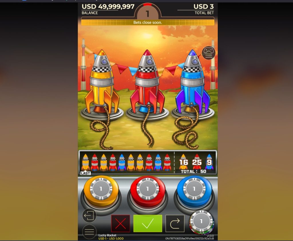 gameplay of lucky rocket 